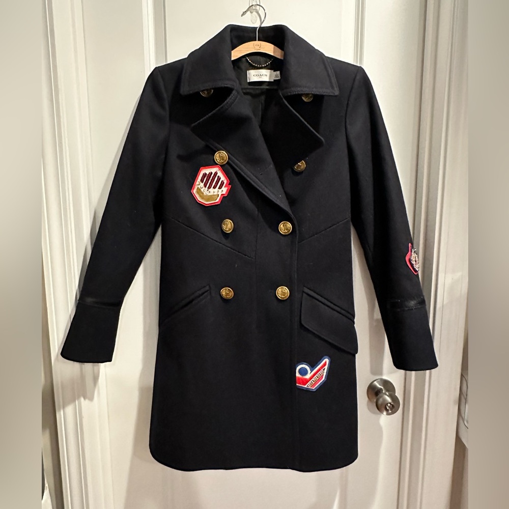 Coach Wool Peacoat. Size 2. EXCELLENT condition.  NWOT